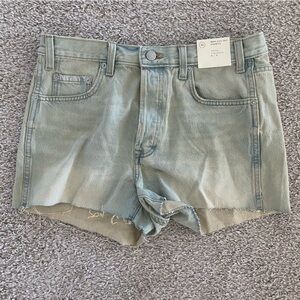 Universal Thread NEW High Rise Mini Denim Shorts, size 10 no stretch, cutoff